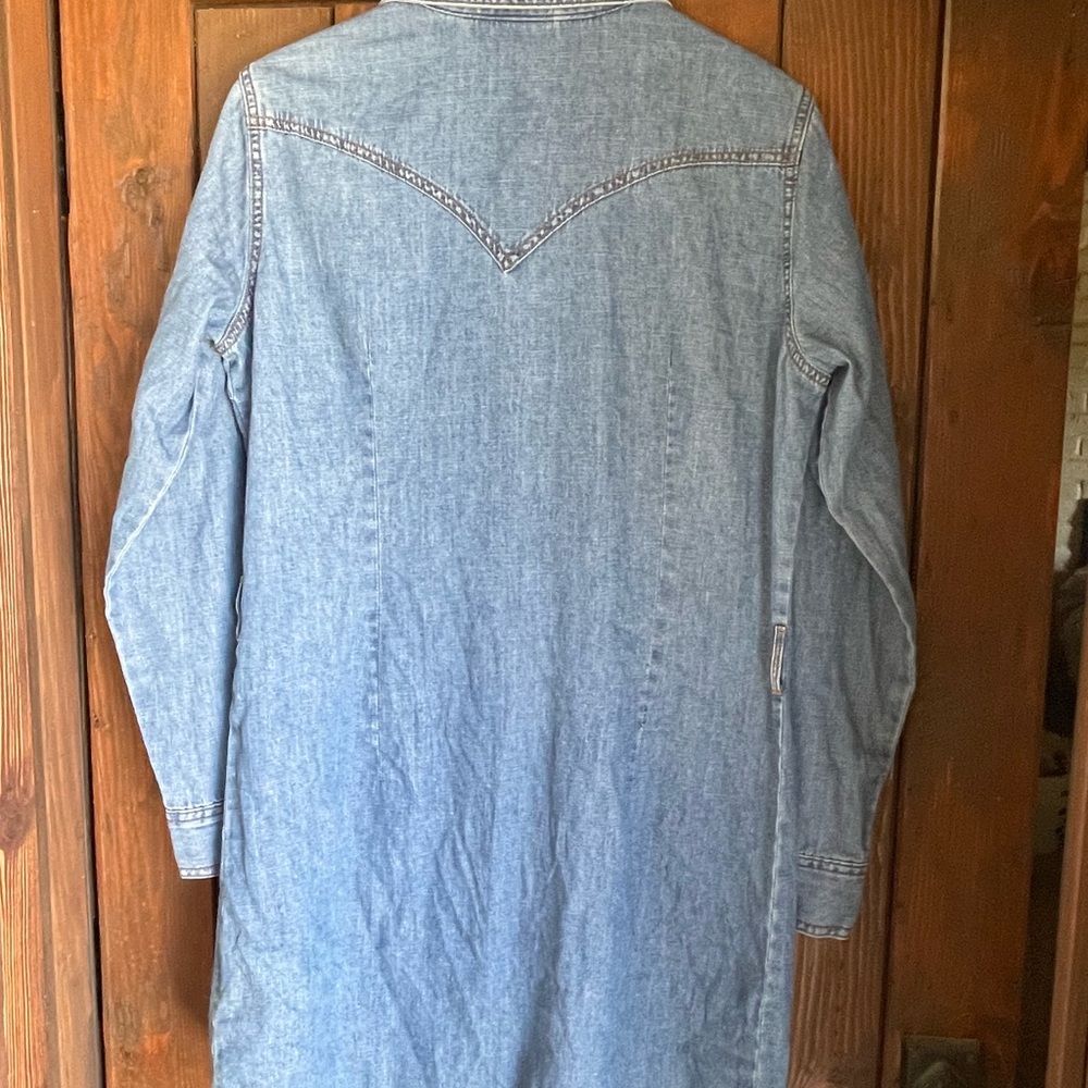 Wrangler denim button up dress L NWT - Picture 6 of 7